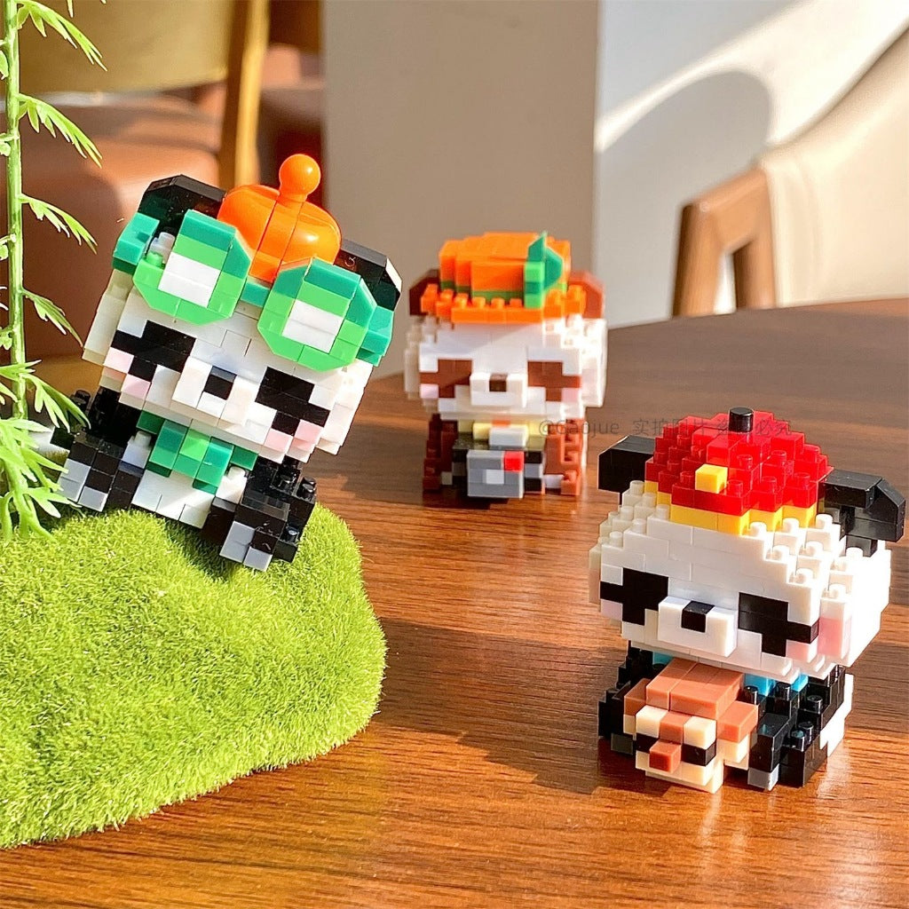 Blok Binaan🧸 Building Block Party Series 兼容微小颗粒积木 3D Puzzle Mini Figures Education 玉桂狗 Kuromi 卡通公仔玩具