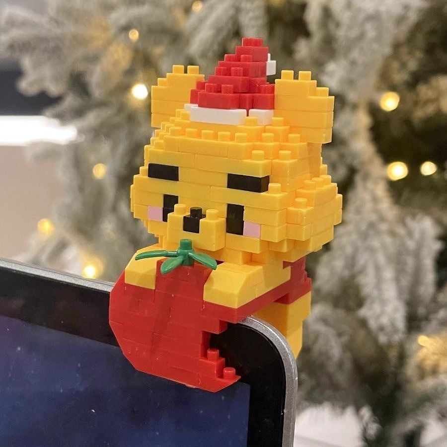 Blok Binaan🧸 Building Block Cartoon 卡通微型积木挂件 W2605 Mini DIY Hanging 串联小颗粒玩具拼装可爱积木摆件