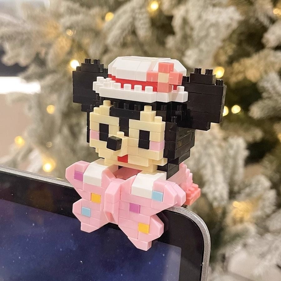 Blok Binaan🧸 Building Block Cartoon 卡通微型积木挂件 W2605 Mini DIY Hanging 串联小颗粒玩具拼装可爱积木摆件