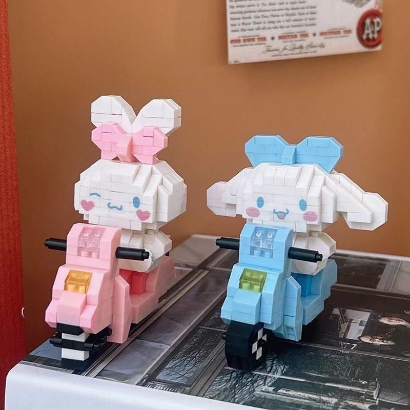 Blok Binaan🧸 Building Block Motor 卡通机车积木玩具 Cute Mini Cartoon Puzzle Education DIY 星黛璐积木创意益智礼品玩具小颗粒可