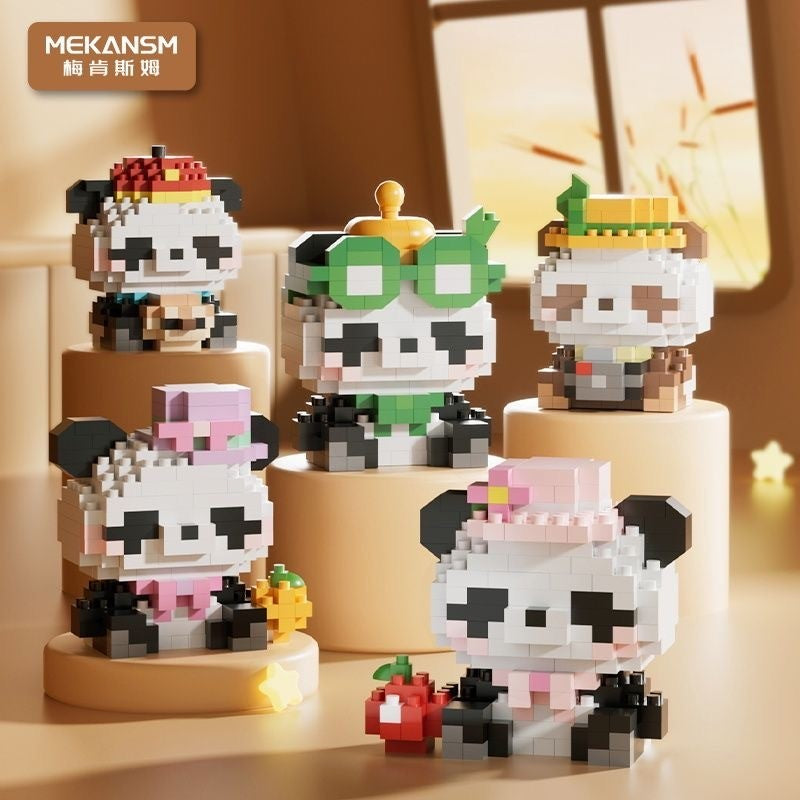Blok Binaan🧸 Building Block Party Series 兼容微小颗粒积木 3D Puzzle Mini Figures Education 玉桂狗 Kuromi 卡通公仔玩具