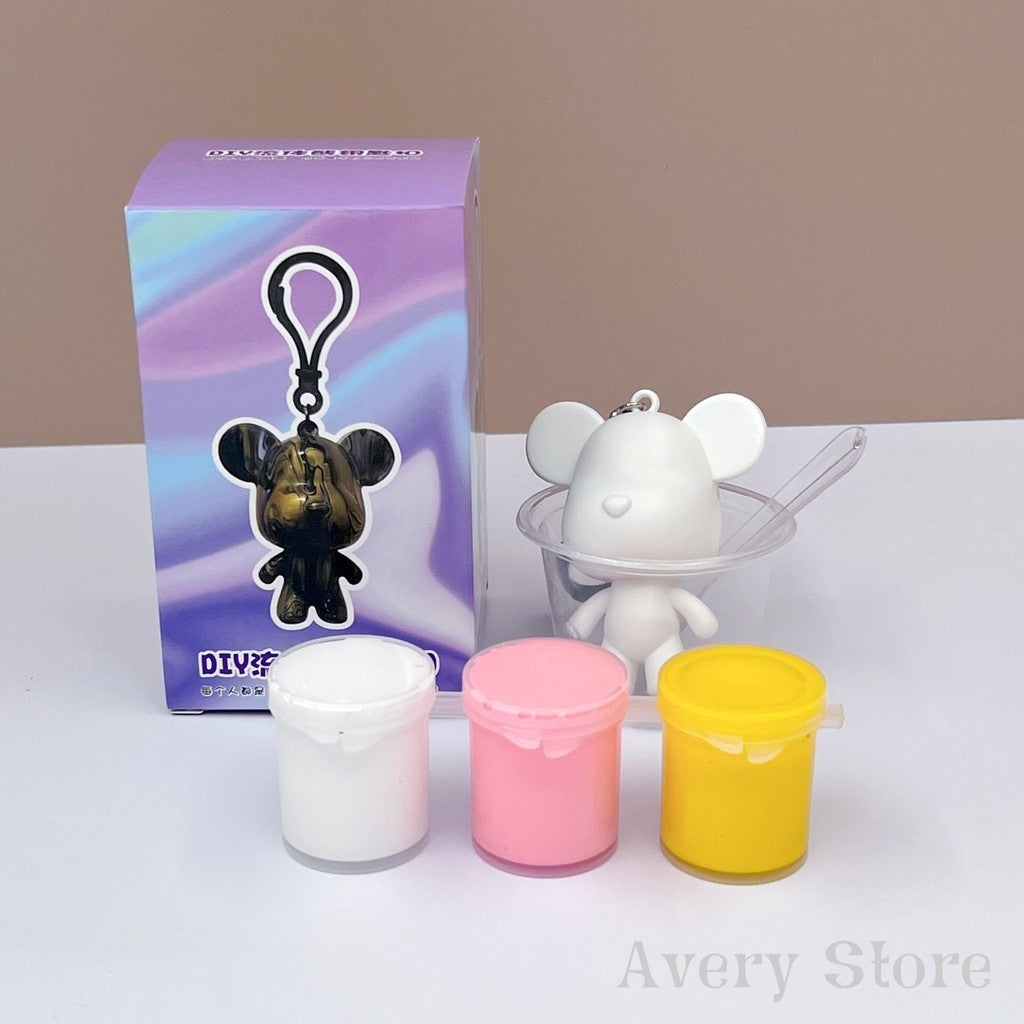 Beruang Bendalir🧸 DIY 流体熊 Fluid Bear 盲盒 Mystery Box 钥匙扣 Keychain Souvenir 暴力熊彩盒包装 Team Building