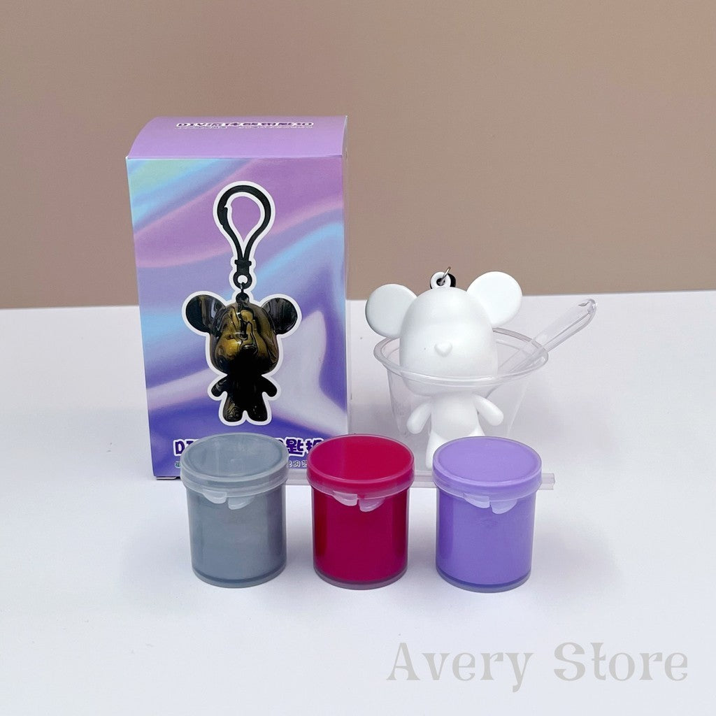 Beruang Bendalir🧸 DIY 流体熊 Fluid Bear 盲盒 Mystery Box 钥匙扣 Keychain Souvenir 暴力熊彩盒包装 Team Building